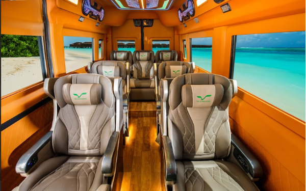 Nội thất xe limousine 9 chỗ